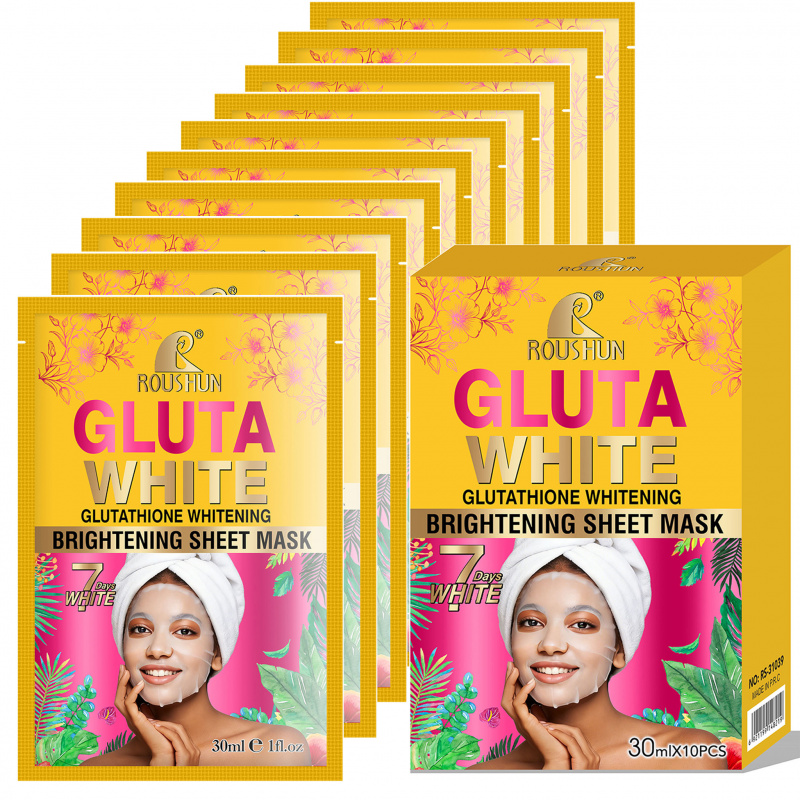 Face Mask Storage Box - Mascarilla Facial Gluta White, Cuidado Facial,