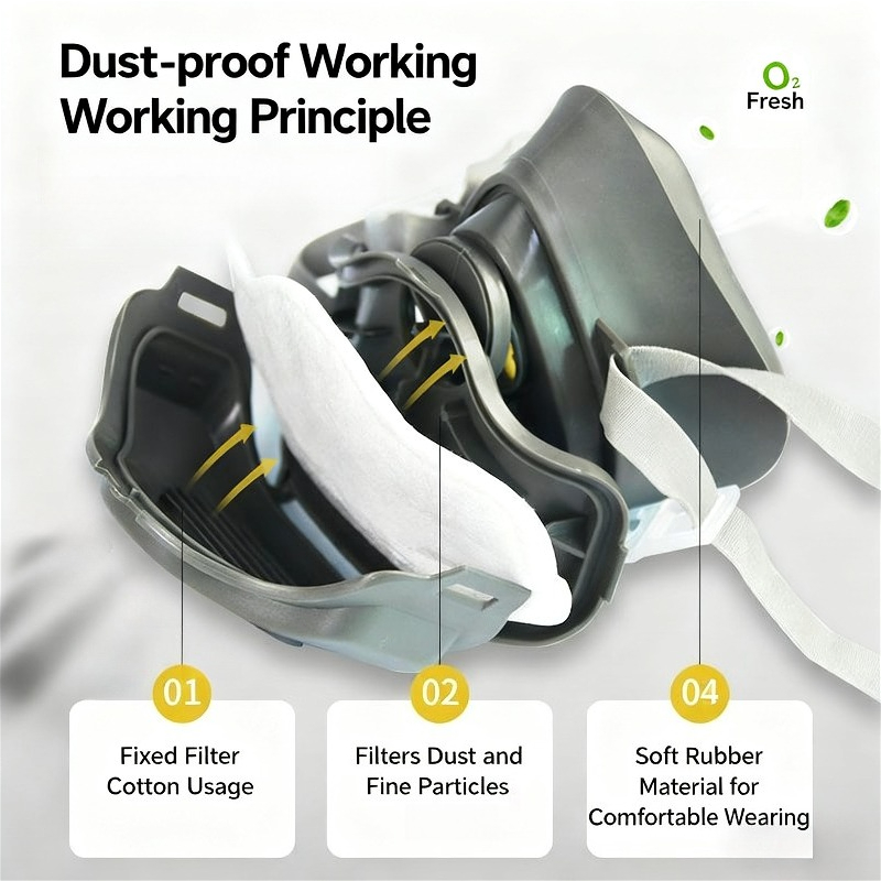 Respirador Antipolvo, Máscara  - Respirator Half Face reseña y precio